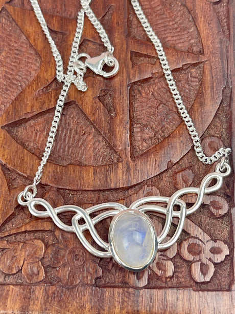 Moonstone Rainbow Necklace - “My mind is open to new possibilities and opportunities”.