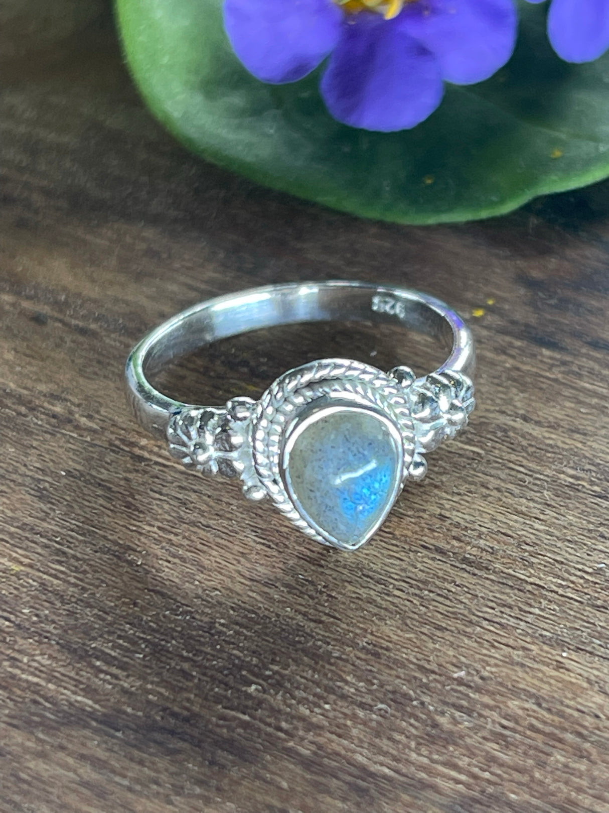 Labradorite Ring Size 7 - “I welcome change and transformation into my life.”