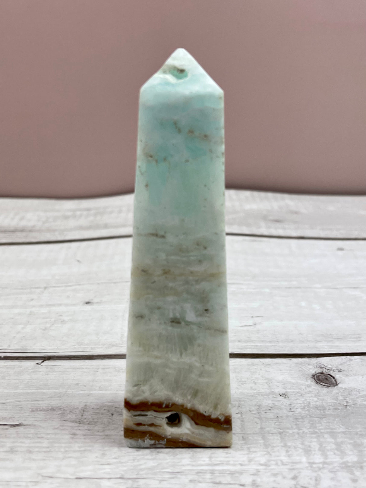 Caribbean Blue Calcite Point #18 - Calming, Clairvoyance & Astral Travel