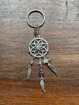 Fluorite Dreamcatcher Keyring - Concentration