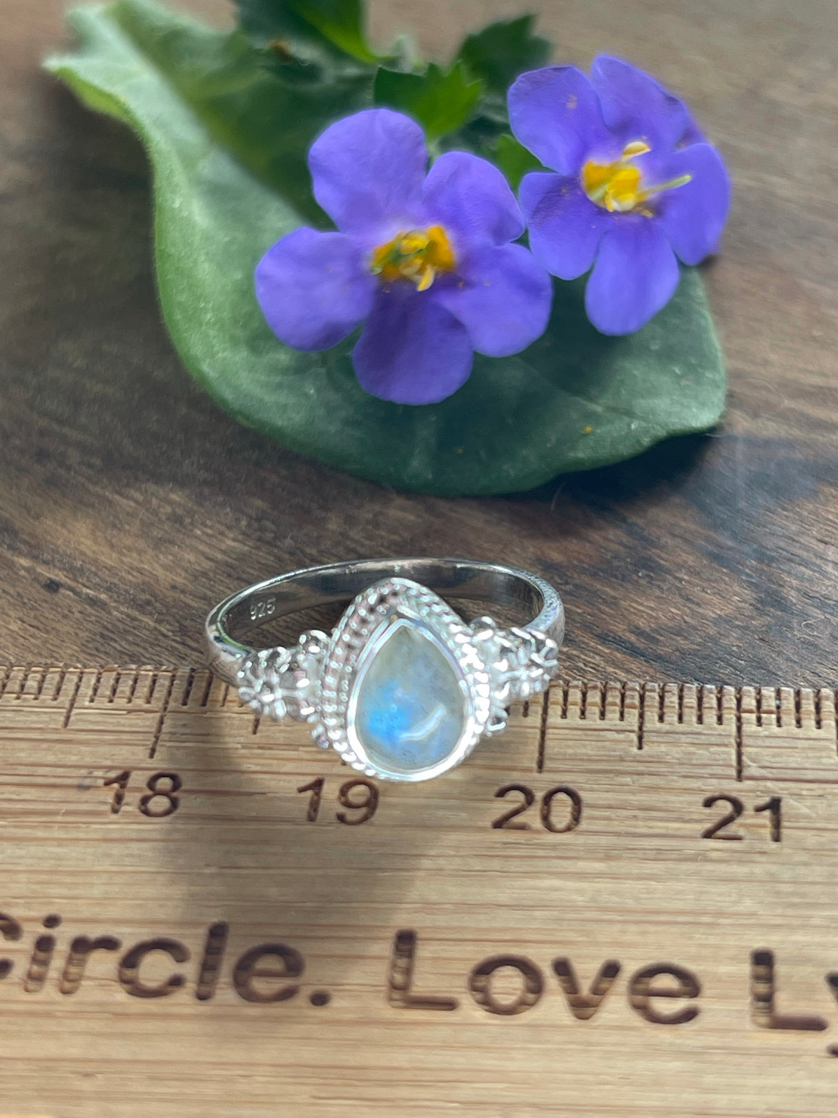 Labradorite Ring Size 7 - “I welcome change and transformation into my life.”