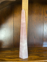 Rose Quartz Tower 24cm - 468g - Love. Peace.