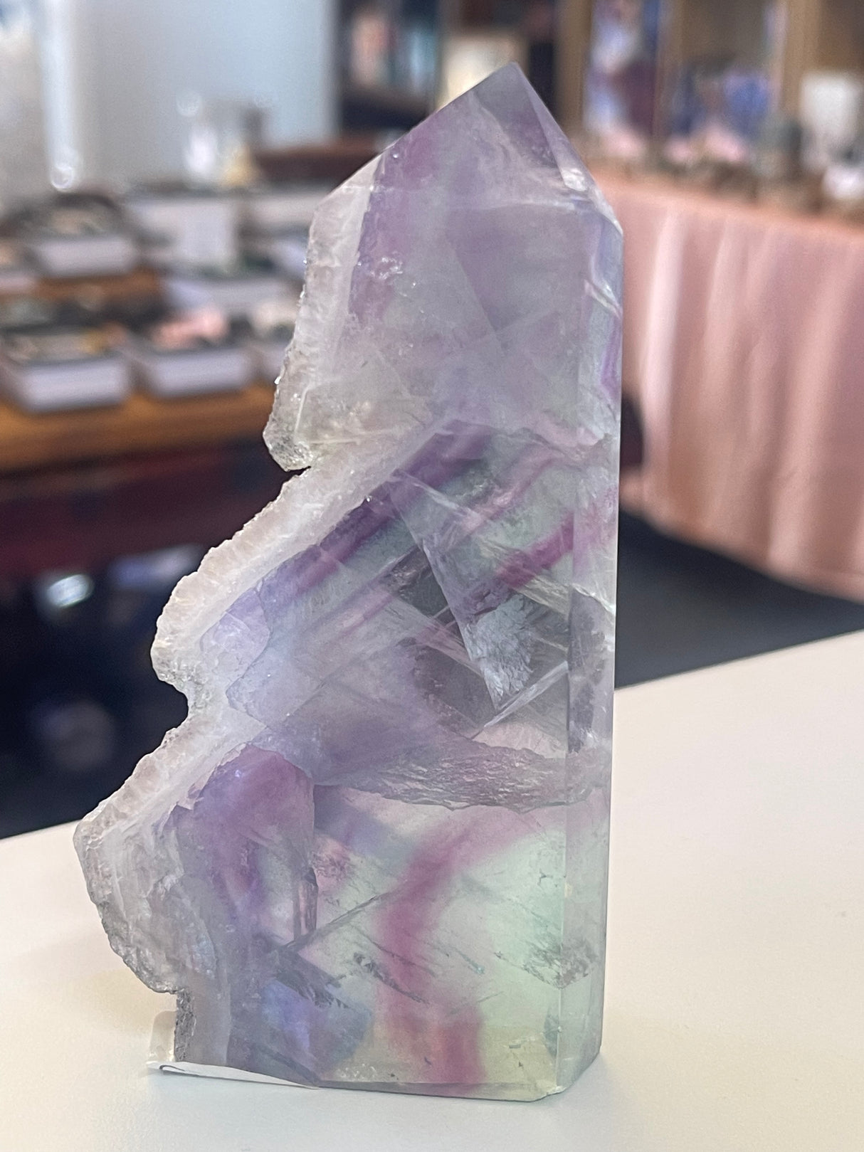 Rainbow Fluorite Freeform Point #9 216g Motivation to Complete Tasks