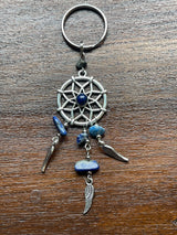 Lapis Lazuli Dream Catcher Keyring - Communication