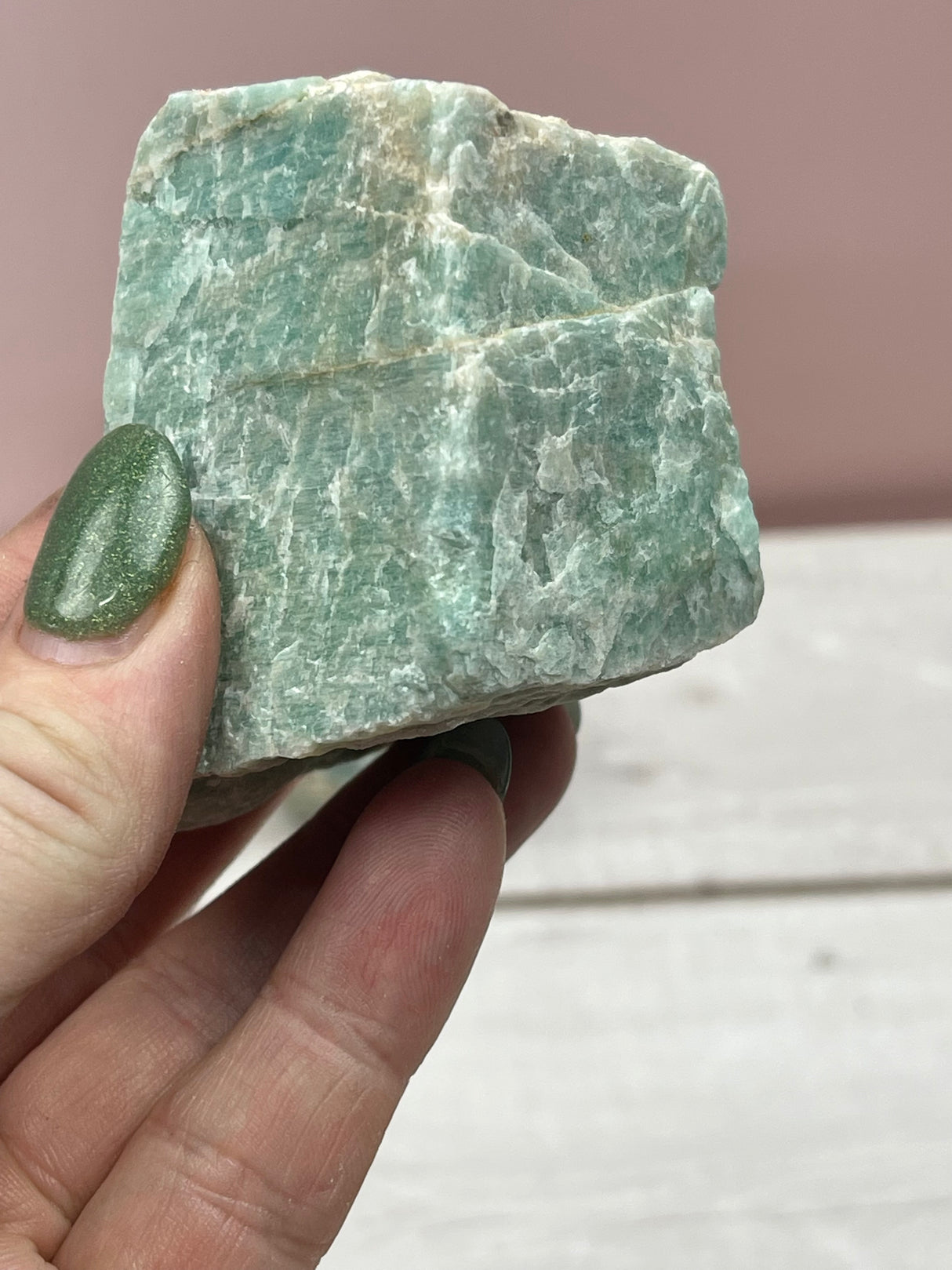 Amazonite Natural Chunk - Wealth. Soothing.