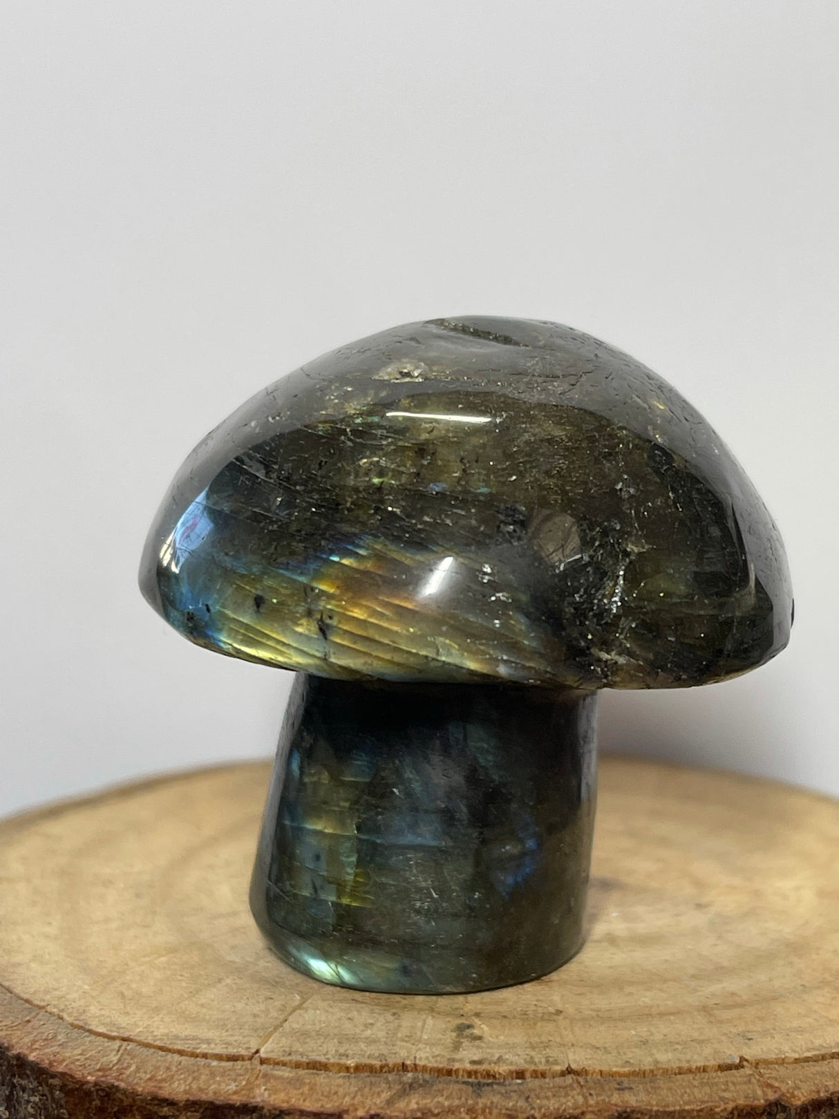 Labradorite Mushroom Carving 92g