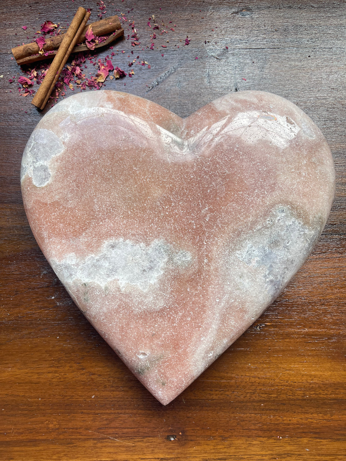 Pink Amethyst Heart - Huge 2.1 kilos -Compassion