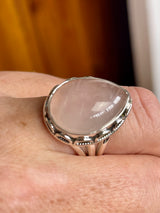 Rose Quartz Ring Size 7 - "I radiate love, beauty, confidence, and grace."