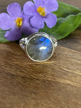 Labradorite Large Ring Size 6 - Magic & Protection