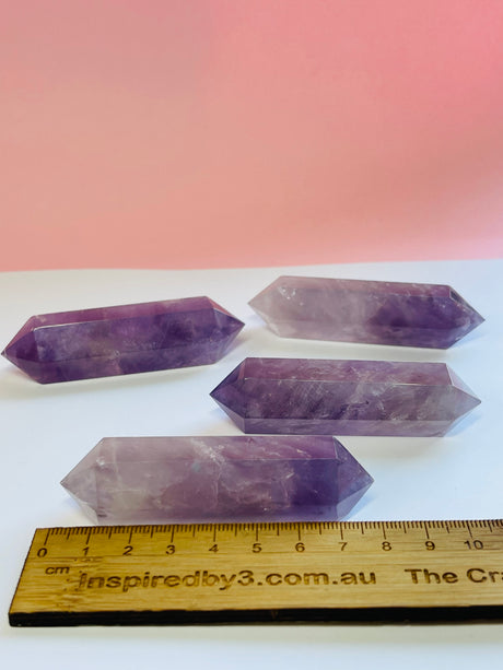 Amethyst Double Terminator 6 sides 7-8cm - Intuition. Protection.