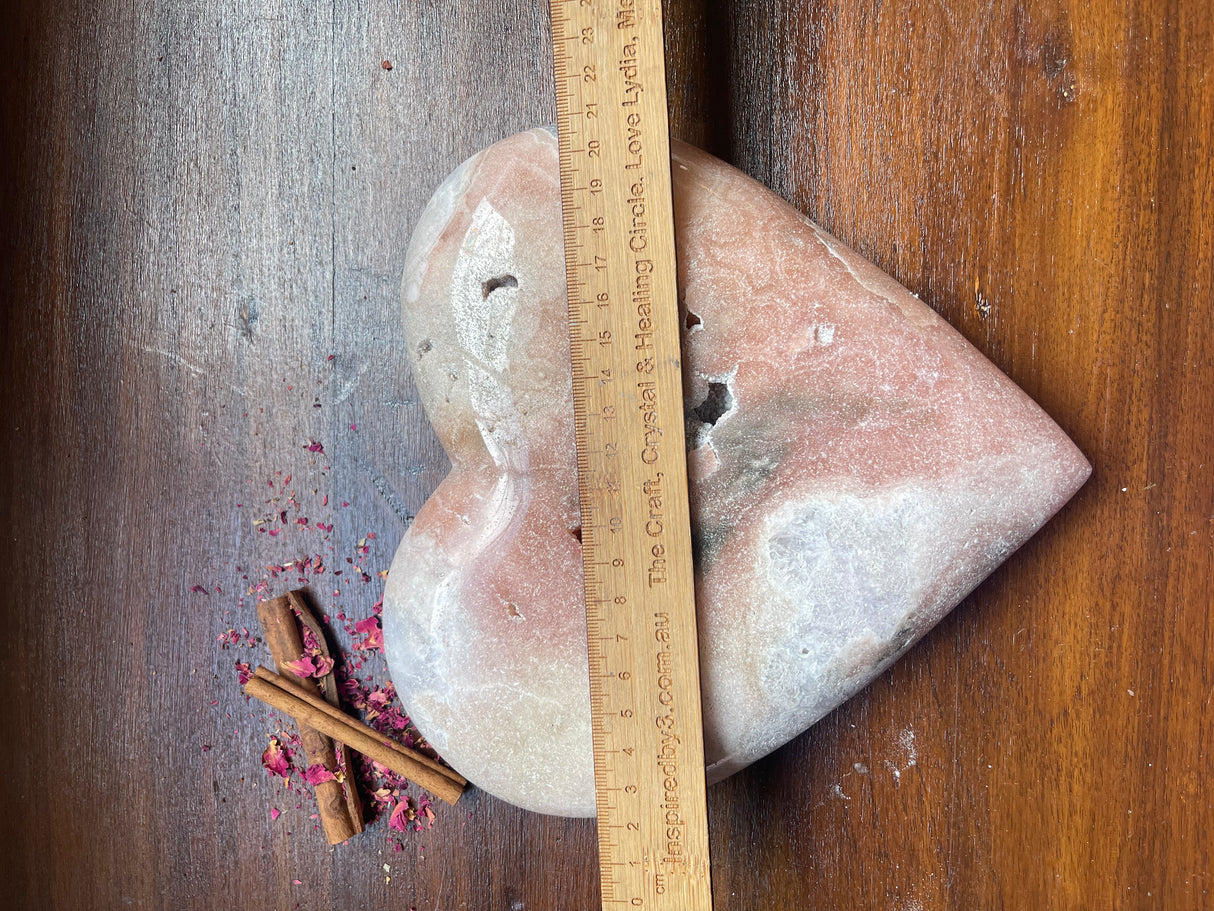 Pink Amethyst Heart - Huge 2.1 kilos -Compassion