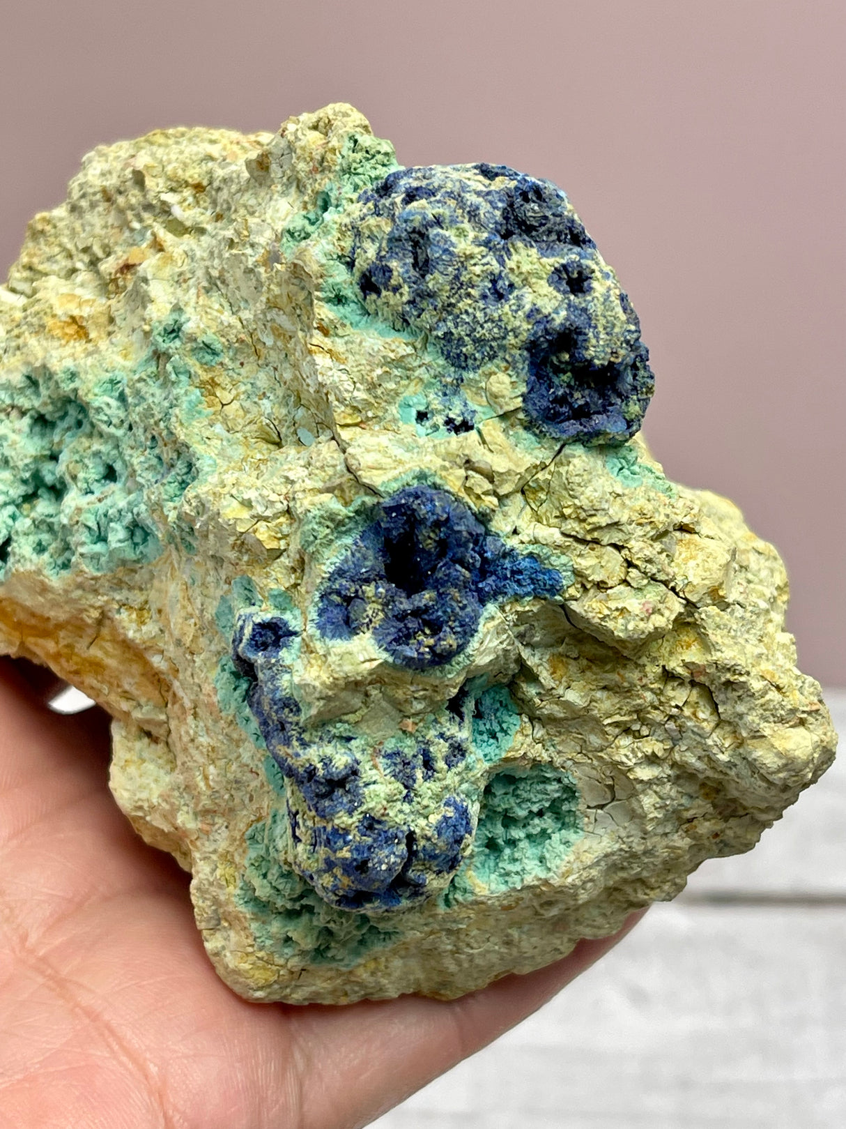 Azurite and Malachite Specimen 335g - RARE - Dream Enhancement