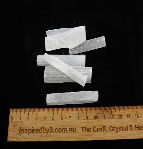 Selenite Unpolished Wand 6cm - Spiritual Growth & Meditation