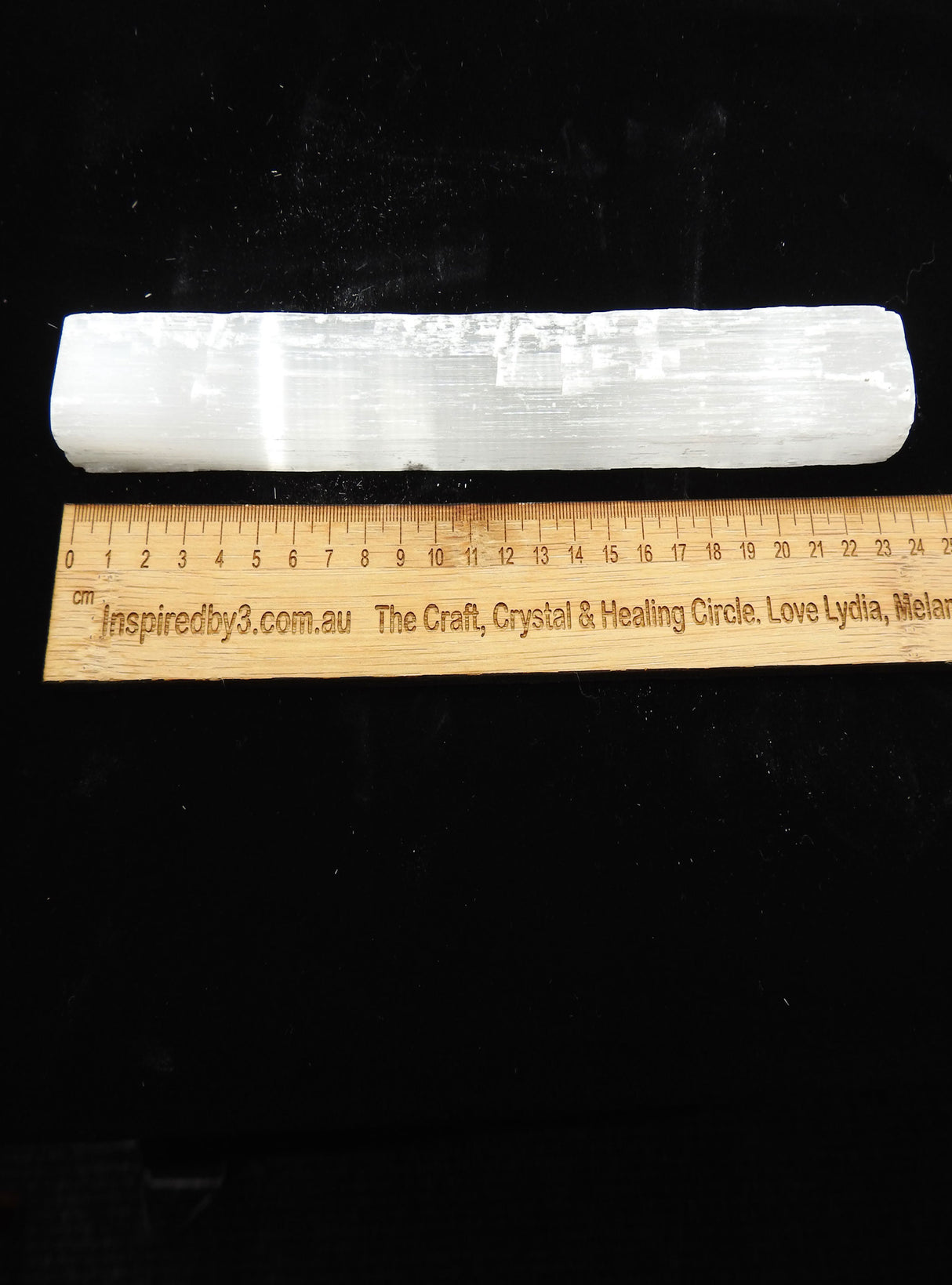 Selenite Unpolished Wand 22cm - Spiritual Growth & Meditation